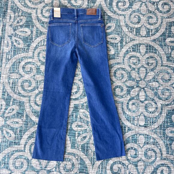Madewell Women's Cali Demi-Boot Cropped Jeans High Rise Raw Hem - Size 25 - Picture 3 of 7